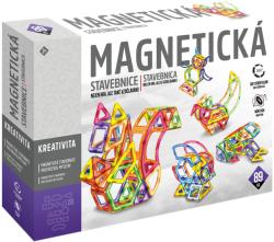 Stavebnice magnetická 89 dílků skládačka v krabici Stavebnice magnetická 89 dílků skládačka v krabici