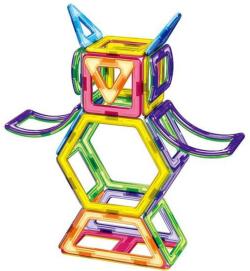 Stavebnice magnetická 89 dílků skládačka v krabici