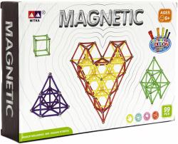 Stavebnice magnetická 99 dílků skládačka plast/kov v krabici Stavebnice magnetická 99 dílků skládačka plast/kov v krabici