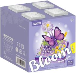 Stavebnice mini KOCO Motýlek 471 dílků v průhledném boxu plast