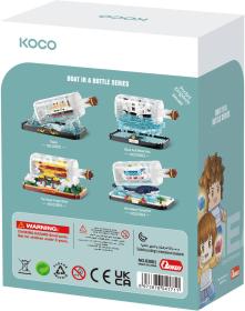 Stavebnice mini KOCO Titanic v lahvi 918 dílků + 2 figurky plast
