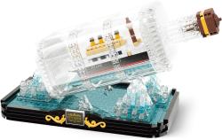 Stavebnice mini KOCO Titanic v lahvi 918 dílků + 2 figurky plast