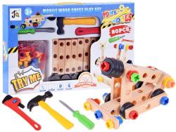 Stavebnice šroubovací konstrukční + dětské pracovní nářadí 80 dílů Stavebnice šroubovací konstrukční + dětské pracovní nářadí 80 dílů