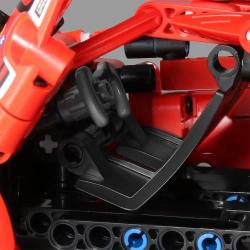 Stavebnice závodní auto na zpětné natažení 437 dílků