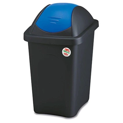 Stefanplast Koš odp.výklop.MULTIPAT 30l obdél.ČER/MO víko PH Stefanplast Koš odp.výklop.MULTIPAT 30l obdél.ČER/MO víko PH