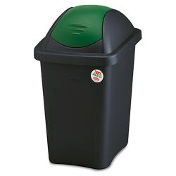 Stefanplast Koš odp.výklop.MULTIPAT 30l obdél.ČER/ZE víko PH