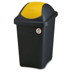 Stefanplast Koš odp.výklop.MULTIPAT 30l obdél.ČER/ŽL víko PH Stefanplast Koš odp.výklop.MULTIPAT 30l obdél.ČER/ŽL víko PH