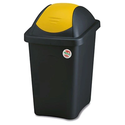 Stefanplast Koš odp.výklop.MULTIPAT 30l obdél.ČER/ŽL víko PH Stefanplast Koš odp.výklop.MULTIPAT 30l obdél.ČER/ŽL víko PH