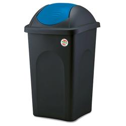 Stefanplast Koš odp.výklop.MULTIPAT 60l čtverc.ČER/MO víko PH Stefanplast Koš odp.výklop.MULTIPAT 60l čtverc.ČER/MO víko PH