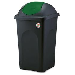Stefanplast Koš odp.výklop.MULTIPAT 60l čtverc.ČER/ZE víko PH Stefanplast Koš odp.výklop.MULTIPAT 60l čtverc.ČER/ZE víko PH