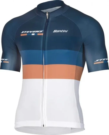 Stevens Aero Equipe Modro/bílo/zlatý Krátký Rukáv dres Stevens Aero Equipe Modro/bílo/zlatý Krátký Rukáv dres