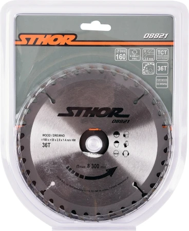 Sthor Kotouč na dřevo 160 x 30 mm 36z