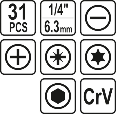 Sthor Sada bitů 1/4[34] 31 ks