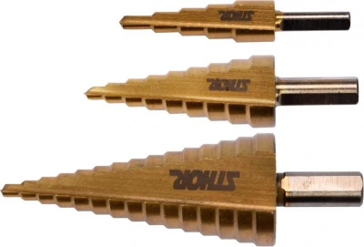 Sthor Sada stupňovitých vrtáků 3ks 4-32 mm