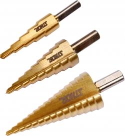Sthor Sada stupňovitých vrtáků 3ks 4-32 mm