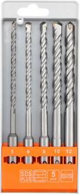 Sthor Sada vrtáků do betonu SDS+ 5 ks S4 160 mm Sthor Sada vrtáků do betonu SDS+ 5 ks S4 160 mm