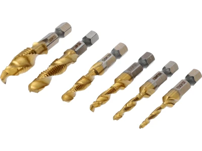 Sthor Sada vrtáků se závitníkem M3-M10 6 ks HEX