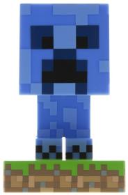 Stolní lampička Minecraft Creeper Icon Light 10cm na baterie modré LED Světlo