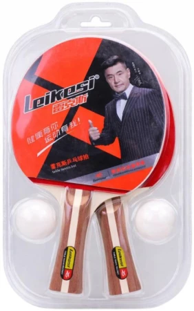 Stolný tenis set 2 pálky so 2 loptičkami na ping pong Stolný tenis set 2 pálky so 2 loptičkami na ping pong