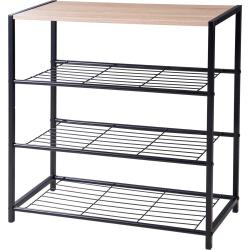 Storage Solutions Botník kovový 3 police 63 x 30 x 63 cm
