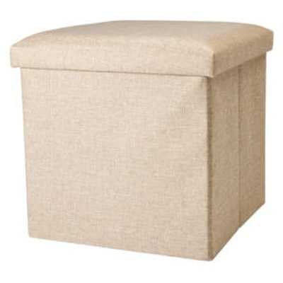 Storage Solutions Taburet s úložným prostorem 38 × 38 cm béžová