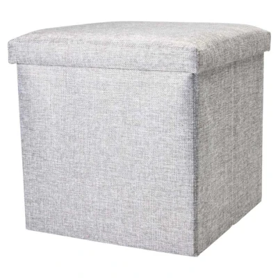Storage Solutions Taburet s úložným prostorem 38 × 38 cm šedá