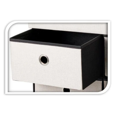 Storage Solutions Taburet s úložným prostorem 60 × 38 × 38 cm krémový