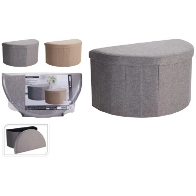 Storage Solutions Taburet s úložným prostorem 69 × 38 cm šedá