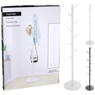 Storage Solutions Věšák na kabáty, průměr 40 × výška 175 cm bílá