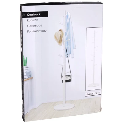 Storage Solutions Věšák na kabáty, průměr 40 × výška 175 cm bílá