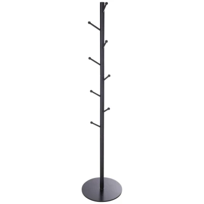Storage Solutions Věšák na kabáty, průměr 40 × výška 175 cm černý
