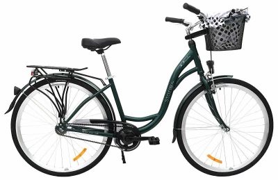 Storm Barcelona 28" 1sp. 17" temně zelené dámské městské kolo
