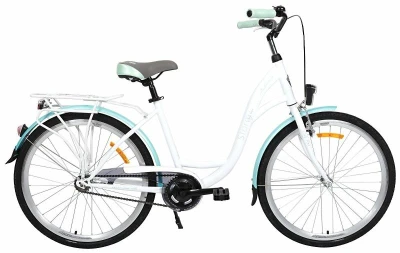 Storm Stockholm bílé / mořské modré 26" 1sp. 17" dámské městské kolo