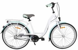 Storm Stockholm 26 3sp. rám 17palců bílé / mořské modré city kolo Storm Stockholm 26 3sp. rám 17palců bílé / mořské modré city kolo