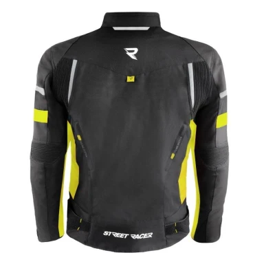 Street Racer Bunda na motorku Evans čierno-fluo žltá + zľava 300,- na príslušenstvo