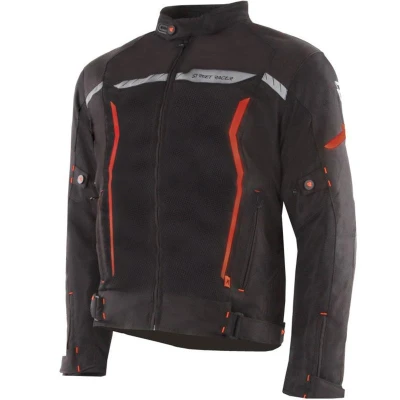 Street Racer Flex Air černo-červená bunda na motorku Street Racer Flex Air černo-červená bunda na motorku