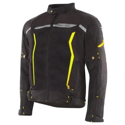 Street Racer Flex Air černo-fluo žlutá bunda na motorku Street Racer Flex Air černo-fluo žlutá bunda na motorku