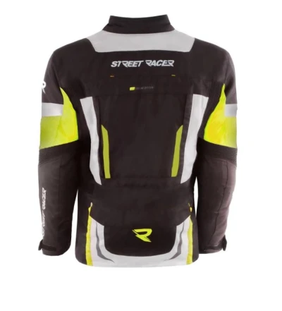 Street Racer Bunda na motorku Hilax čierno-sedo-fluo žltá + zľava 400,- na príslušenstvo