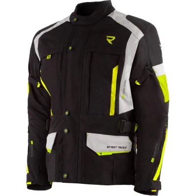 Street Racer Bunda na motorku Hilax černo-šedo-fluo žlutá + sleva 400,- na příslušenství Street Racer Bunda na motorku Hilax černo-šedo-fluo žlutá + sleva 400,- na příslušenství