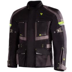 Street Racer Bunda na motorku Rocket čierno-sedo-fluo žltá + zľava 16 € na príslušenstvo Street Racer Bunda na motorku Rocket čierno-sedo-fluo žltá + zľava 16 € na príslušenstvo