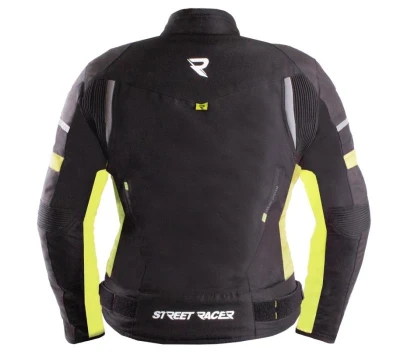 Street Racer Dámska bunda na motorku Betty II Air čierno-fluo žltá + zľava 300,- na príslušenstvo