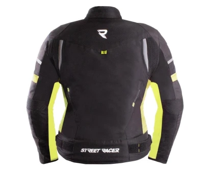 Street Racer Dámska bunda na motorku Betty II čierno-fluo žltá + zľava 300,- na príslušenstvo