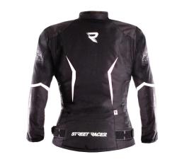 Street Racer Dámská bunda na motorku Rose Air černo-bílá + sleva 300,- na příslušenství