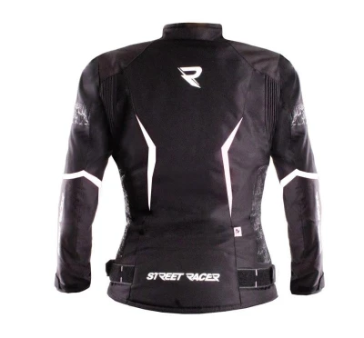 Street Racer Dámska bunda na motorku Rose Air čierno-biela + zľava 300,- na príslušenstvo