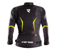 Street Racer Dámská bunda na motorku Rose Air černo-fluo žlutá + sleva 300,- na příslušenství