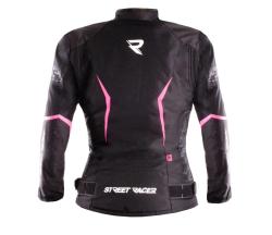 Street Racer Dámská bunda na motorku Rose Air černo-růžová + sleva 300,- na příslušenství