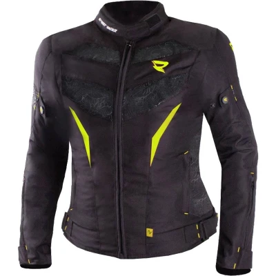 Street Racer Dámská bunda na motorku Rose černo-fluo žlutá + sleva 400,- na příslušenství Street Racer Dámská bunda na motorku Rose černo-fluo žlutá + sleva 400,- na příslušenství