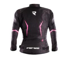 Street Racer Dámská bunda na motorku Rose černo-růžová + sleva 400,- na příslušenství