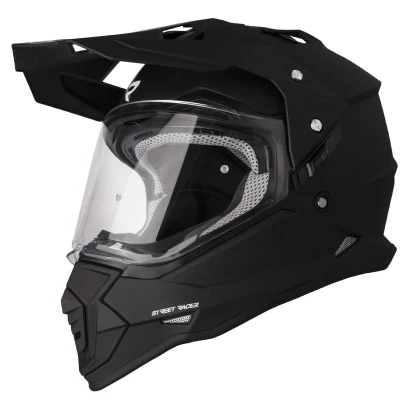 Street Racer Ignite matná černá enduro helma na motorku
