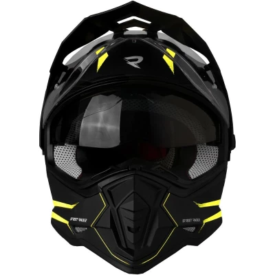 Street Racer Enduro helma na motorku Ignite matná černo-fluo žlutá